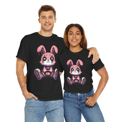 Pink Bunny T-skjorte Unisex